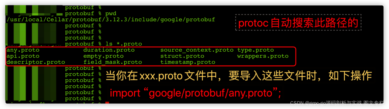 默认提供的proto文件