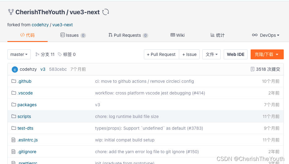 gitee vue3 源码地址