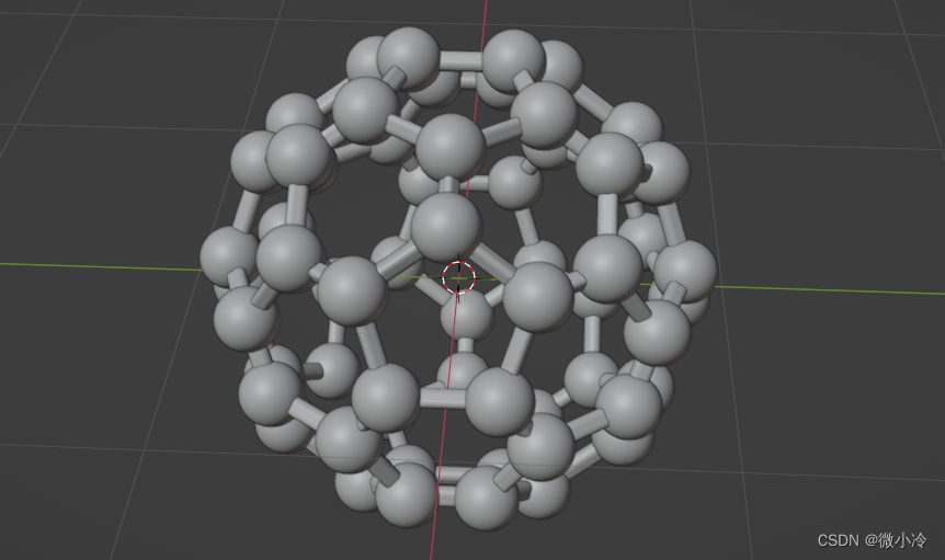 用Blender做一个足球烯C60