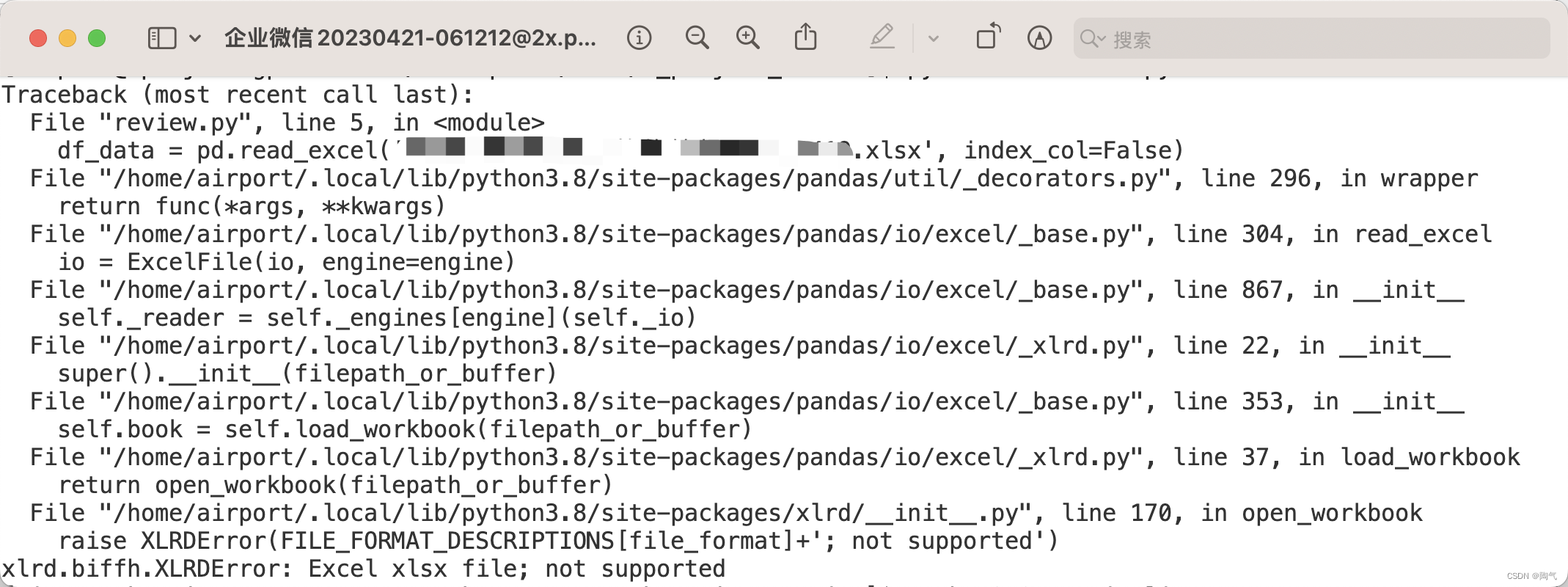  python Xlrd biffh XLRDError Excel Xlsx File Not Supported CSDN 