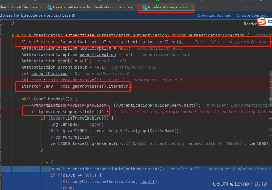providerManager.authenticate()