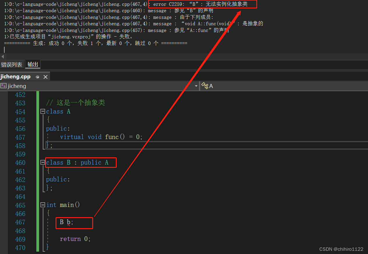 c++ - 抽象类 和 使用多态当中一些注意事项