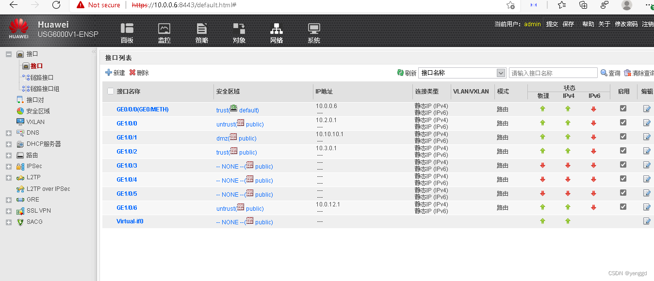 双出口网络链路和设备双冗余案例