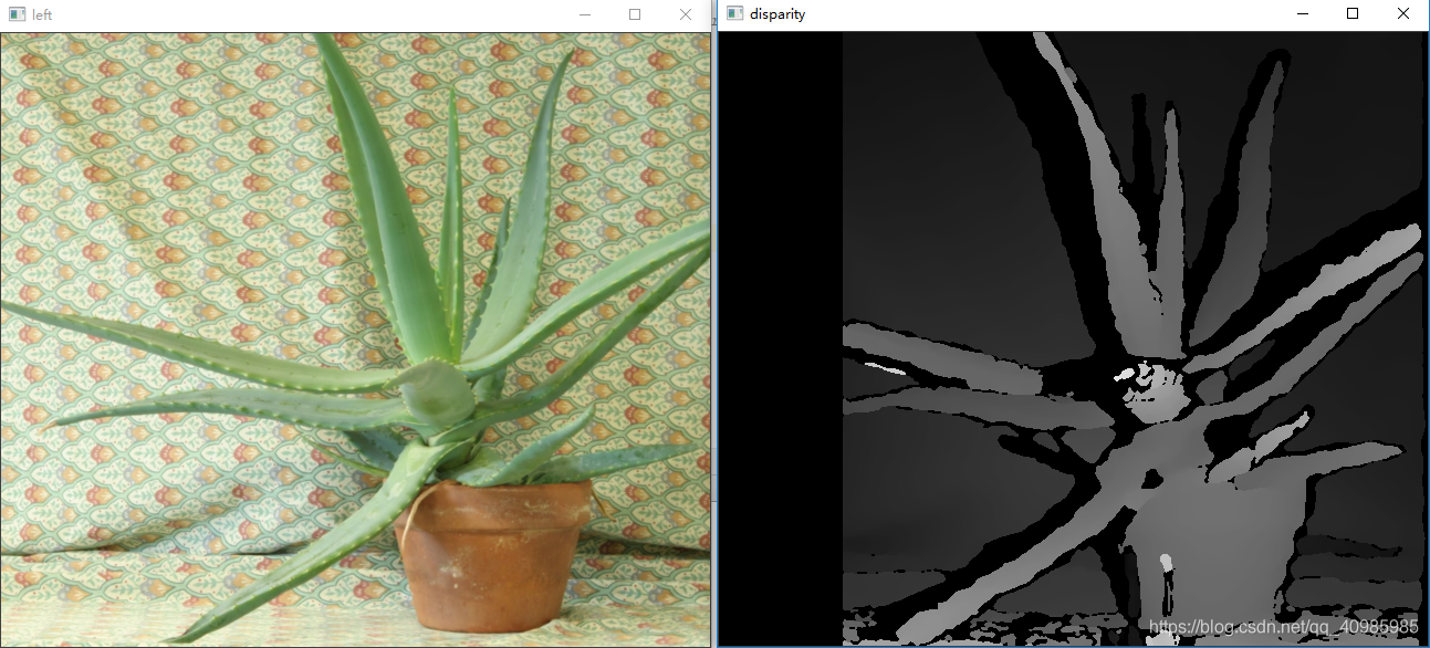 OpenCV中的立体图像创建深度图