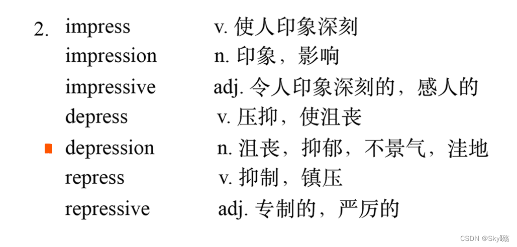 【考研词汇训练营】Day 3 —— 词根词缀记忆法_词根press-CSDN博客