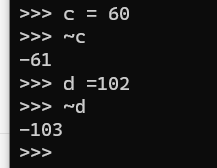python——位运算符‘&‘、‘|‘、‘^‘、‘~‘、‘＞＞‘、‘＜＜‘_python