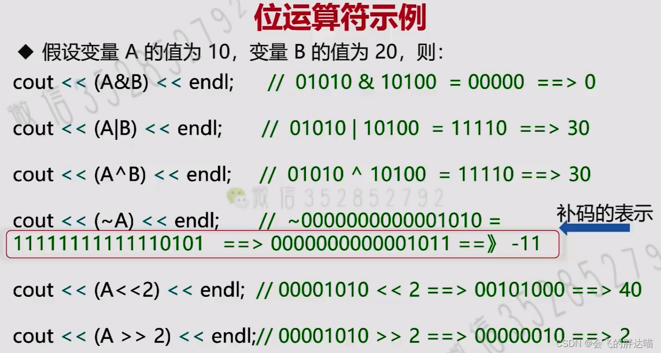 c++位运算