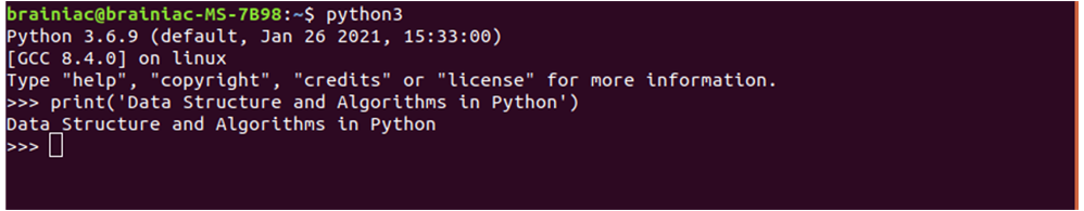 Python 交互式解释器