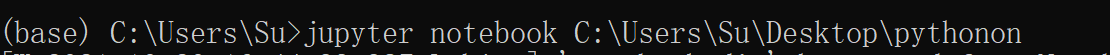 s打开anaconda propmt命令窗口  然后输入 jupyter notebook 加上你的文件的路径就好了！
