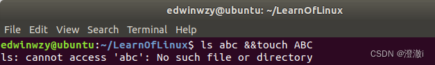Linux学习[18]bash学习深入4----命令执行的判断依据---【； , , ||】---用于一次性输入多指令情况