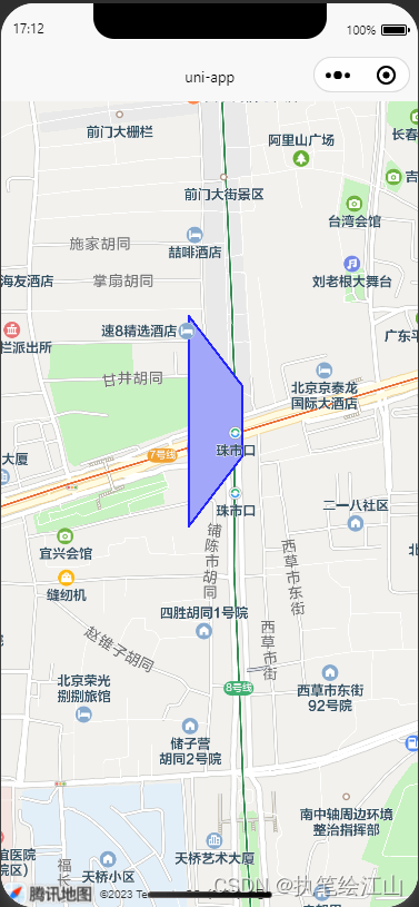 uni-app开发小程序中遇到的map地图的点聚合以及polygon划分区域问题