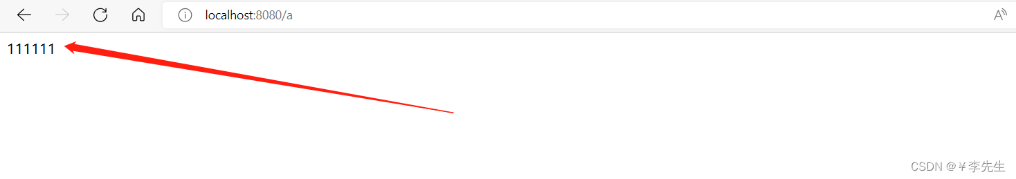 启动项目运行后显示的结果