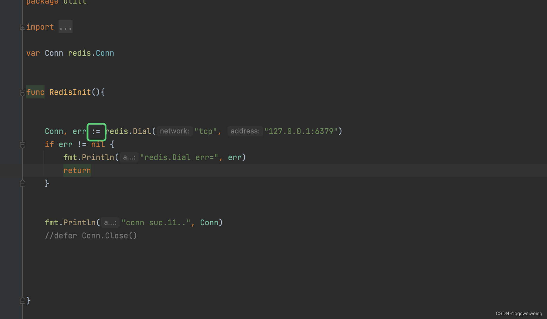 redis runtime error: invalid memory address or nil pointer dereference