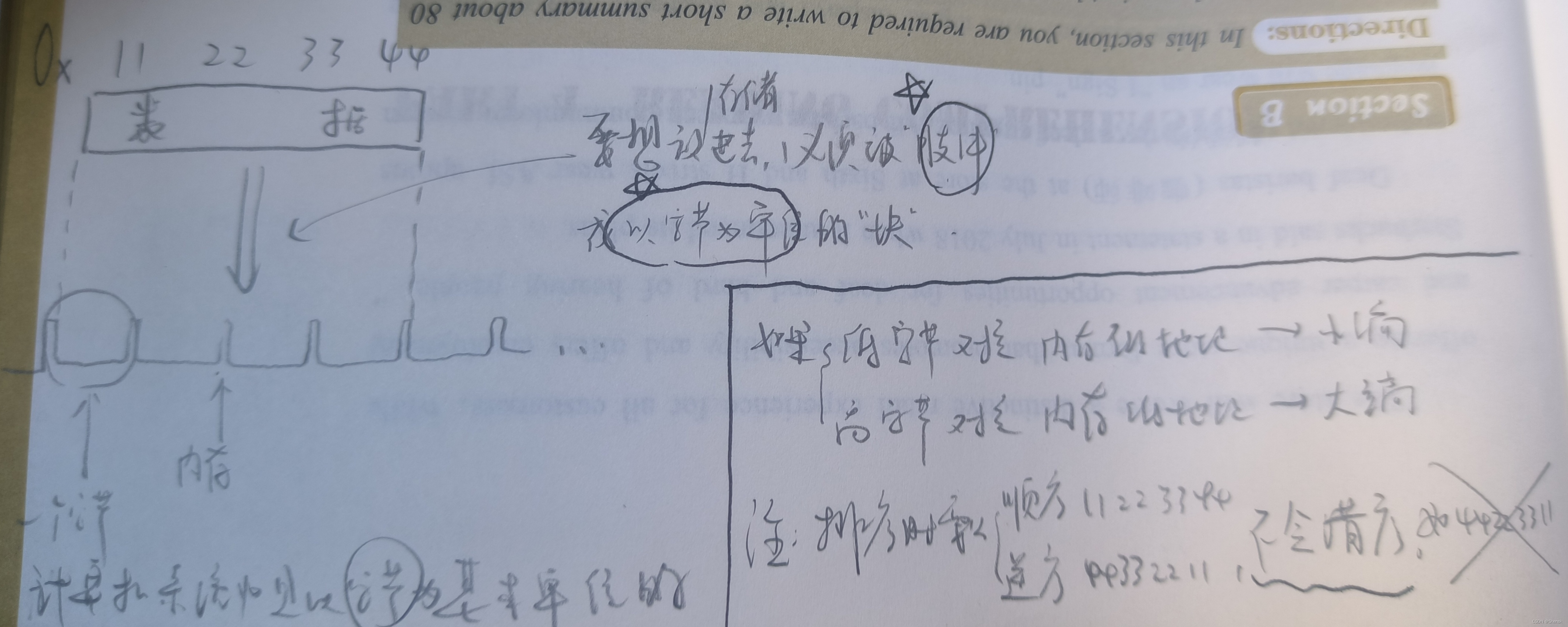 数据的存储（2）大小端字节序存储