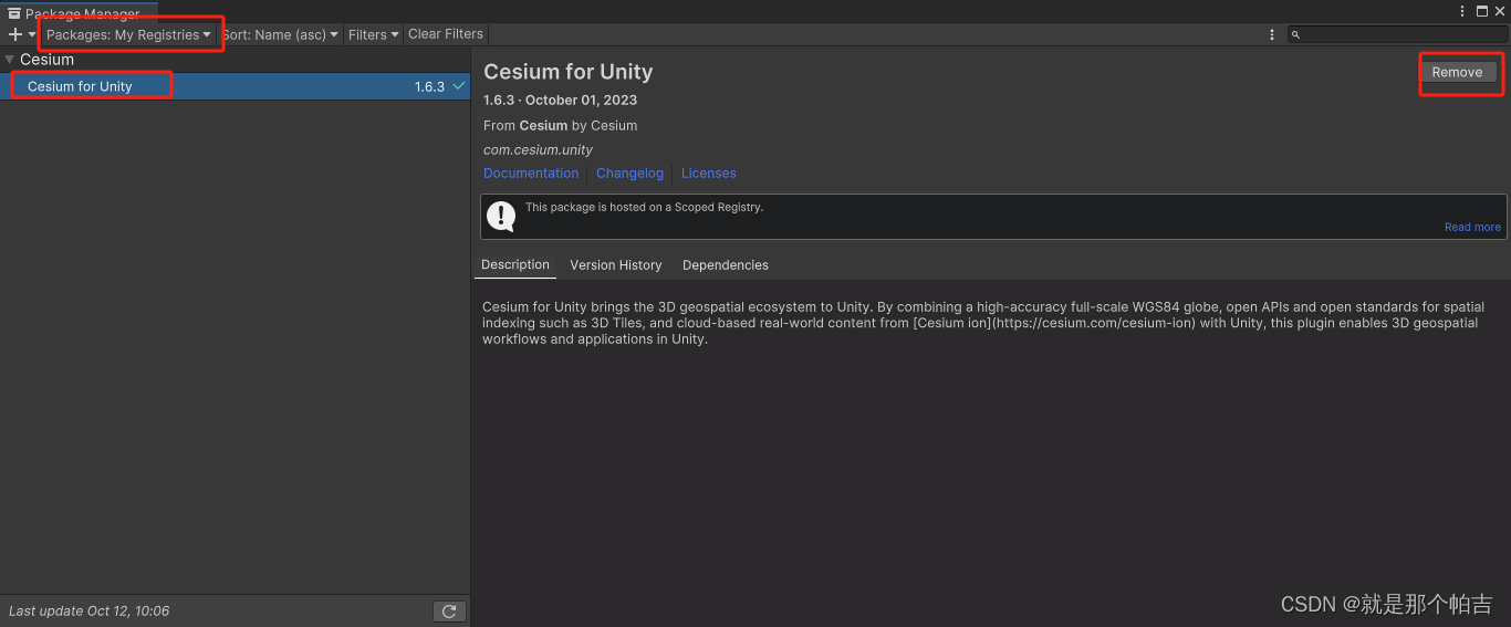 1.Cesium For Unity插件安装