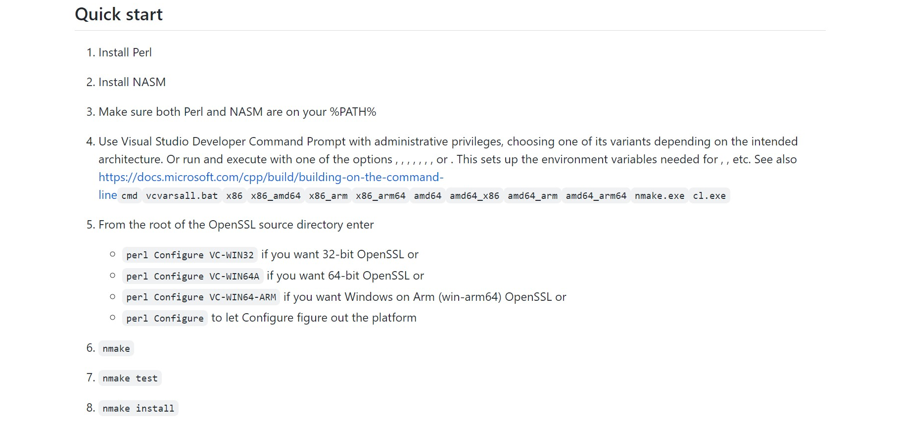 所需八个步骤即可完成OpenSSL的安装