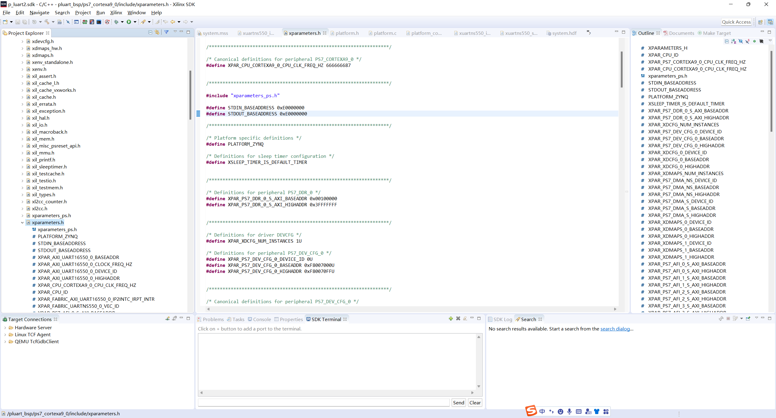 ZYNQ PL 添加IP 串口UART AXI UART16550_pl ipCSDN博客