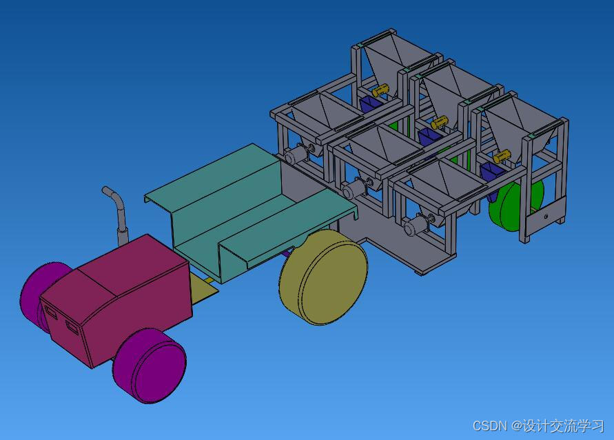 本科毕业设计 小麦播种机的设计（设计说明书+5张CAD图纸+SolidWorks三维图）