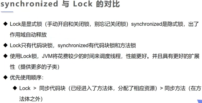 lock与synchronized对比