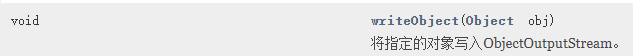 将对象写入流的方法