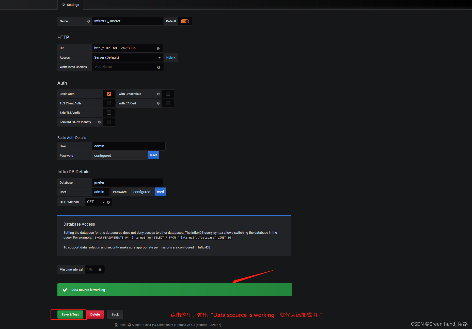 linux(centos7)环境下：jmeter+Grafana+influxdb实现性能监控搭建