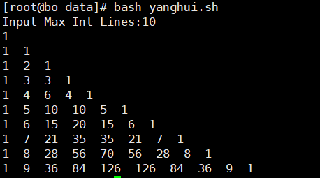 利用shell实现杨辉三角 放手啊的博客 Csdn博客 Shell杨辉三角