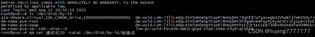 SSH下找到硬盘并直接添加给虚拟机