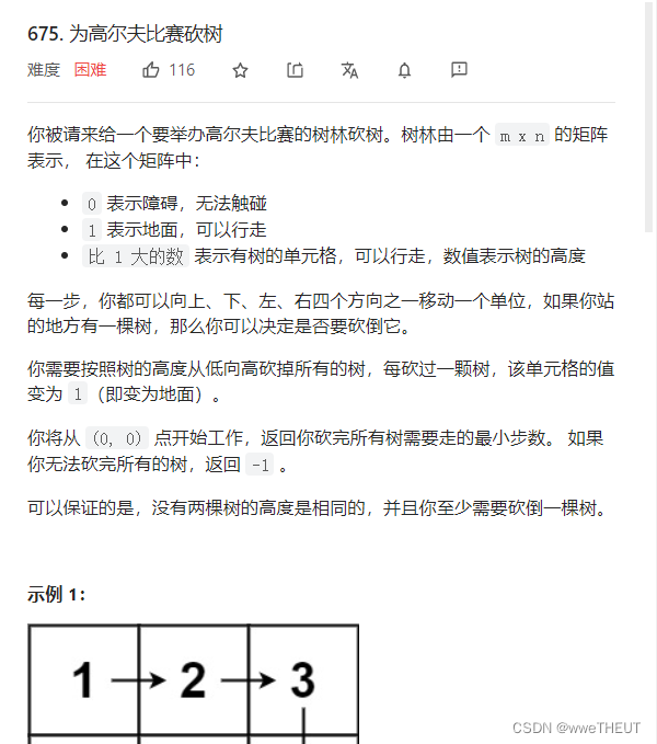 leetcode(为高尔夫比赛砍树)