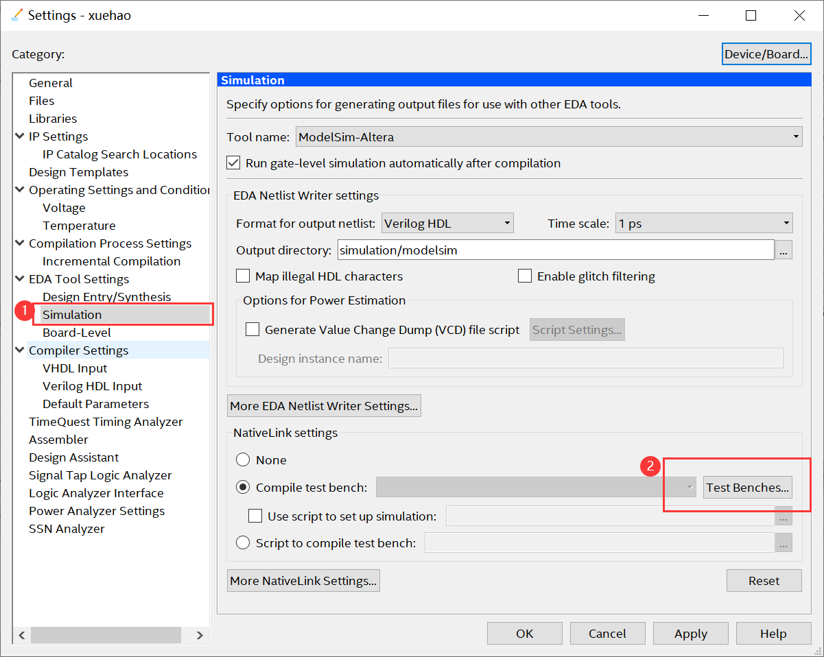 set_global_assignment in quartus