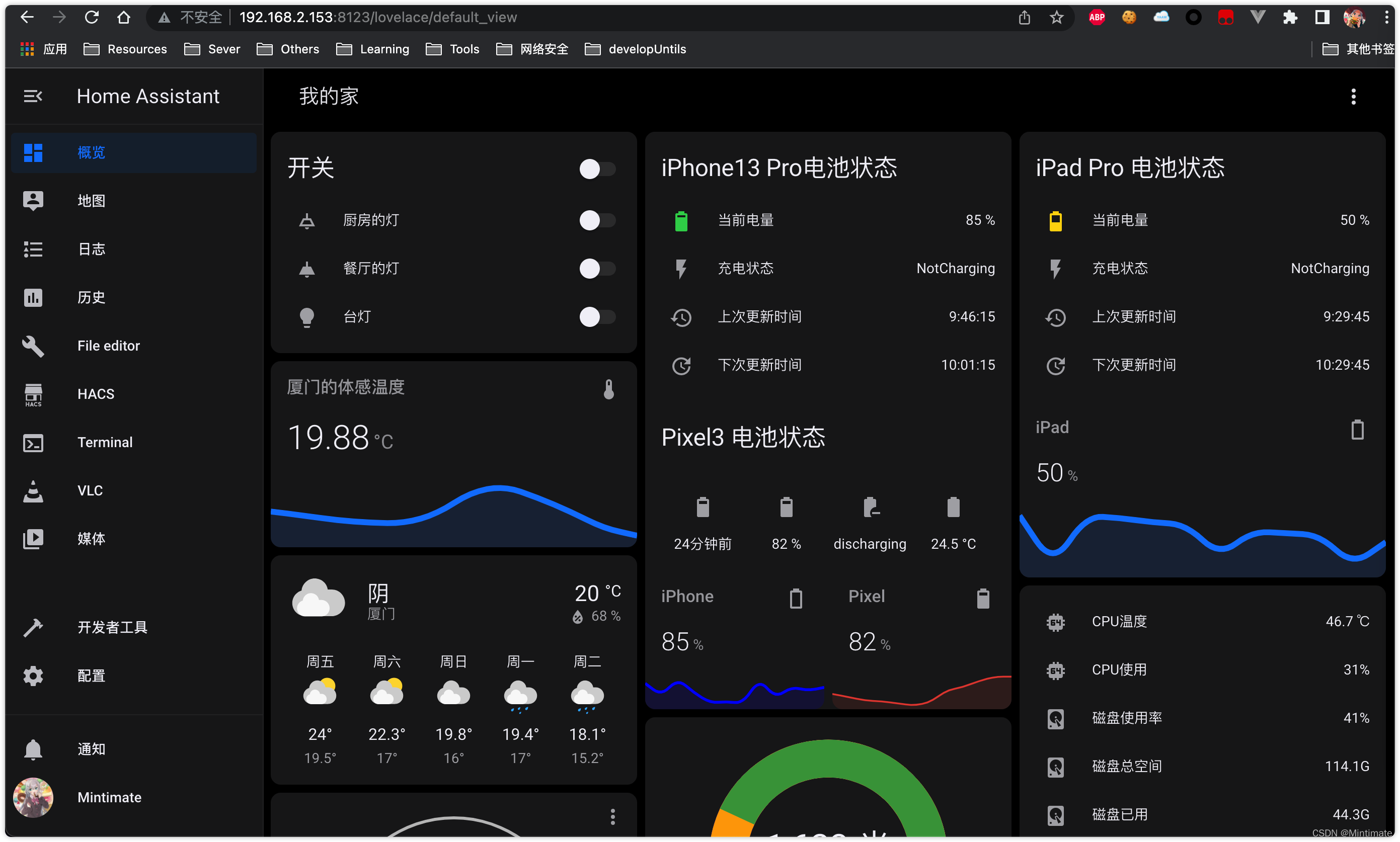 web panel