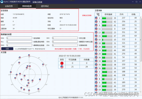 <RNSS情報>のスクリーンショット