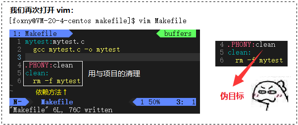 【看表情包学Linux】探讨项目构建问题 | Makefile | 依赖关系与依赖方法 | 伪目标 PHONY