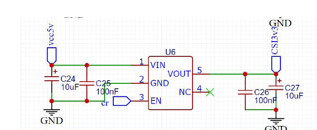 ▲ 图 4.3 3.3v降压电路