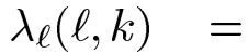 入l(l, k)  =