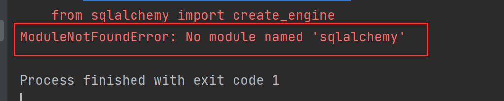 ModuleNotFoundError No Module Named sqlalchemy pudn