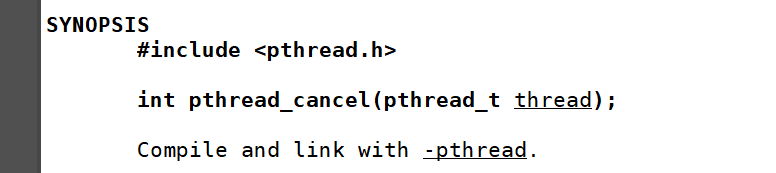 pthread_cancel