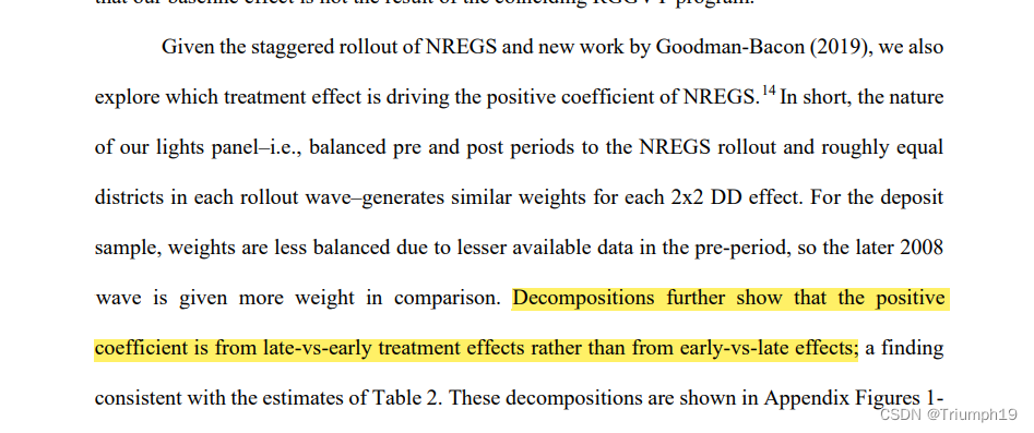 多时点DID实证流程笔记（Aggregate Effects from Public Works: Evidence from India）