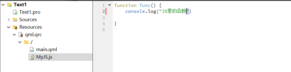 QML集成JavaScript