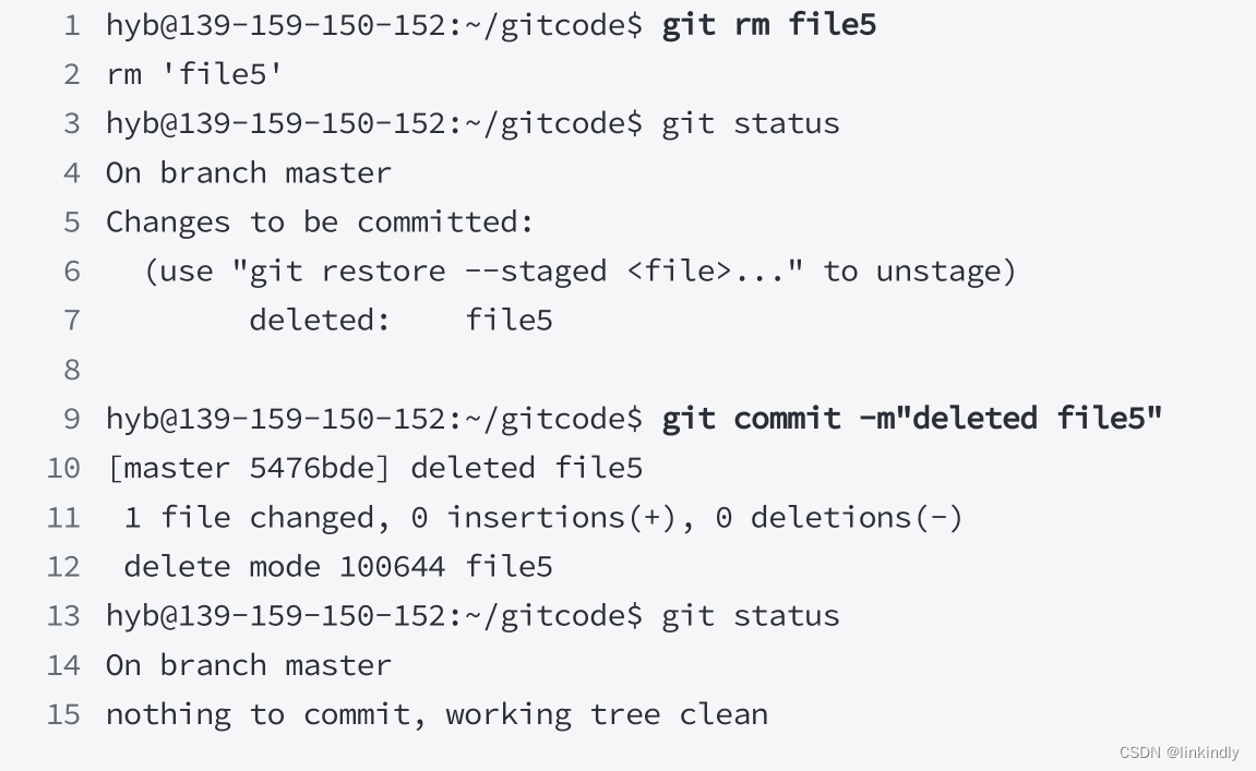 Git—文件添加查看删除修改