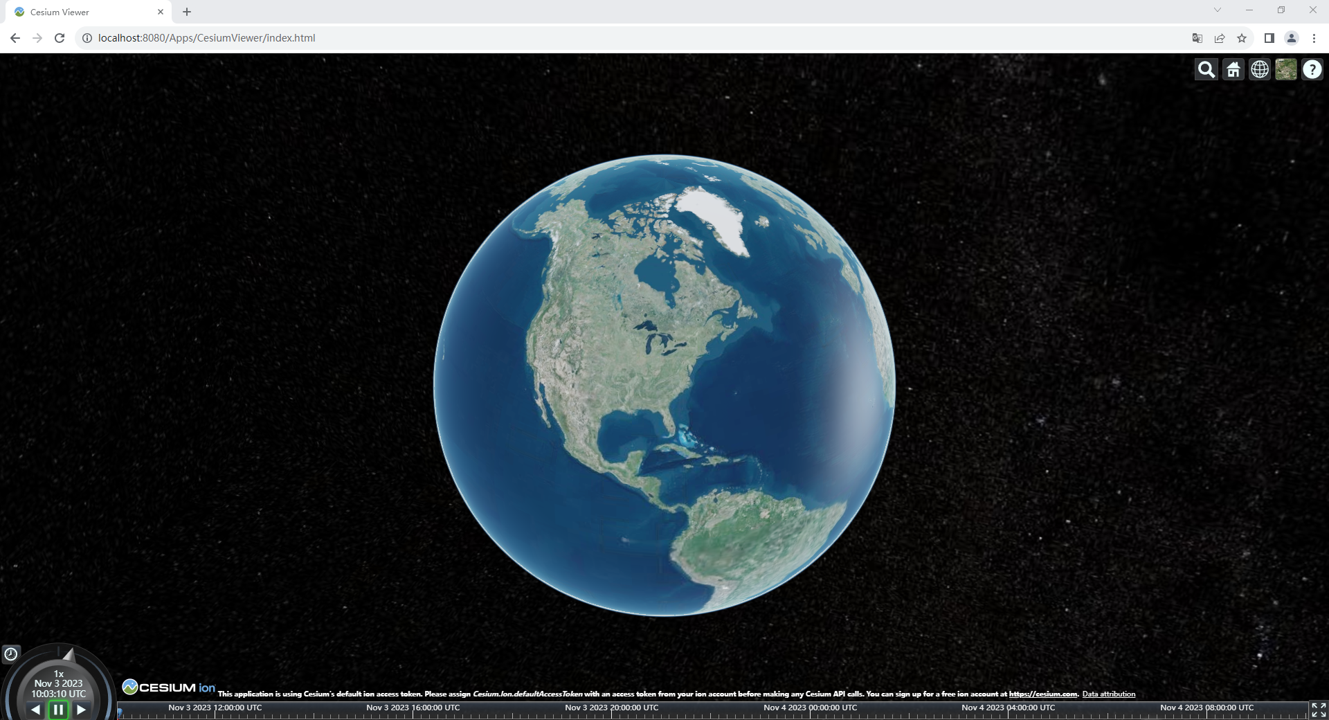 【CesiumJS】（1）Hello world