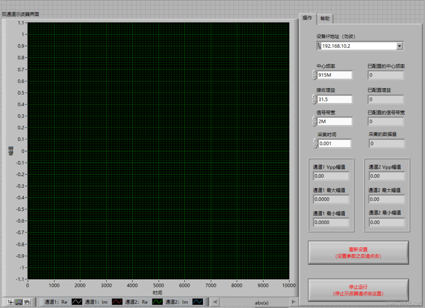 【USRP】集成化仪器系列2 ：示波器，基于labview实现