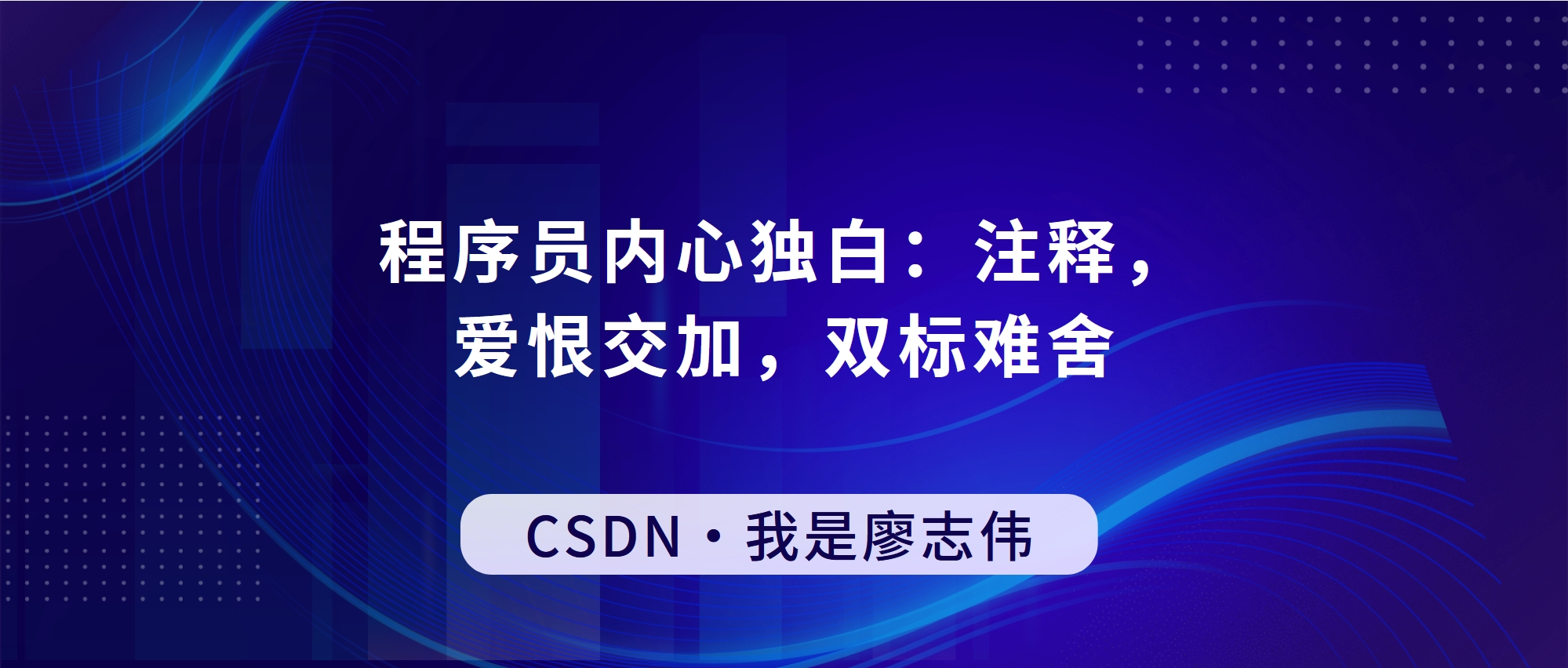 程序员内心独白：注释，爱恨交加，双标难舍