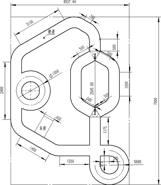 ▲ 图4.3.1 赛道设计与铺设