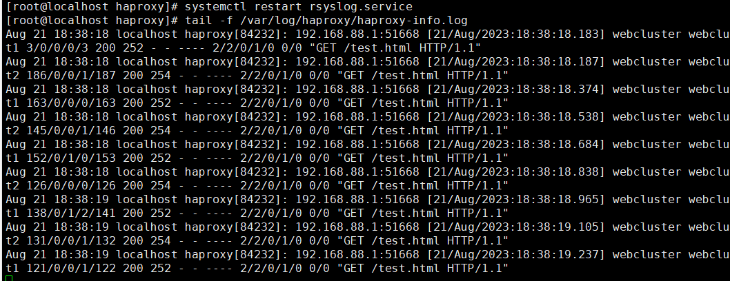 Haproxy搭建Web群集