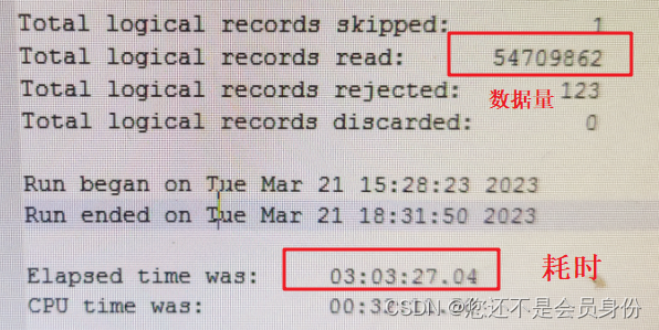 使用sqlloader导入数据（千万级）-oracle