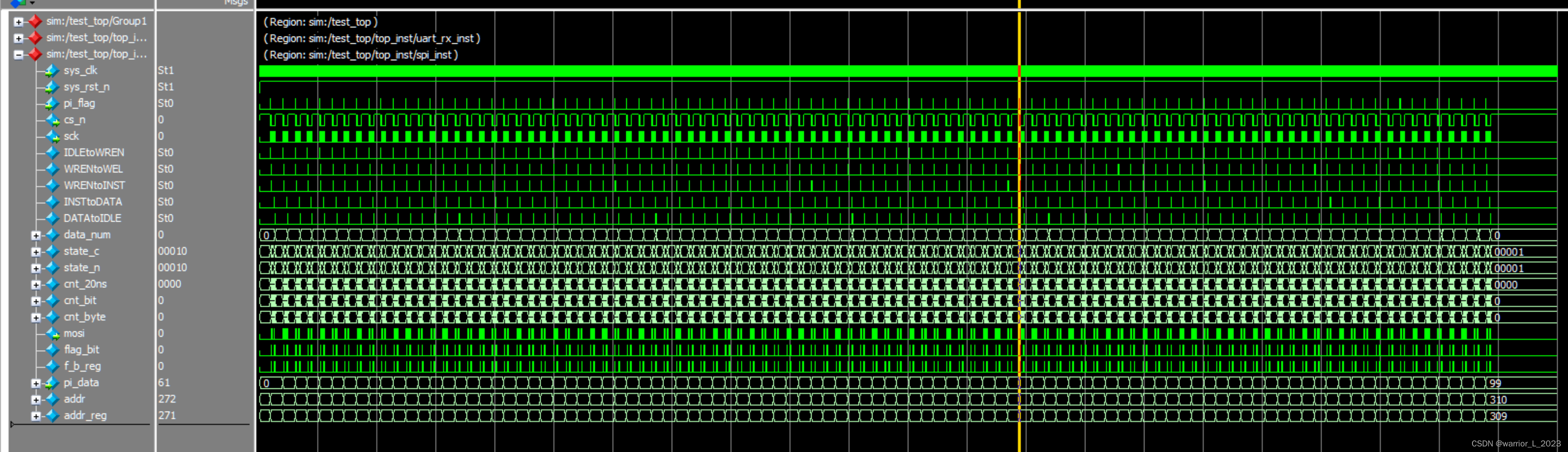 FPGA project ： flash_continue_write