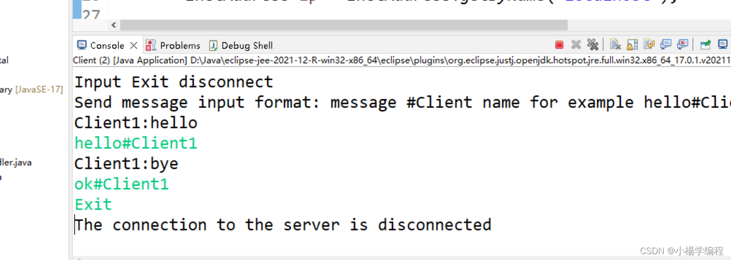 socket实现客户端之间互发消息（有详细说明、源码和运行结果）_sendsocketmessageCSDN博客
