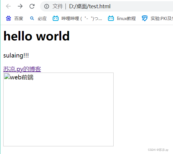web前端-《初识HTML》(附实例详解)