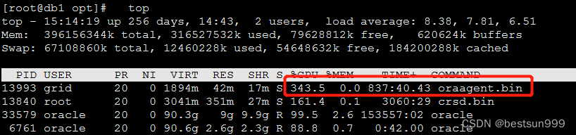 vm.min_free_kbytes调整导致GI异常，kernel: oracle: page allocation failure