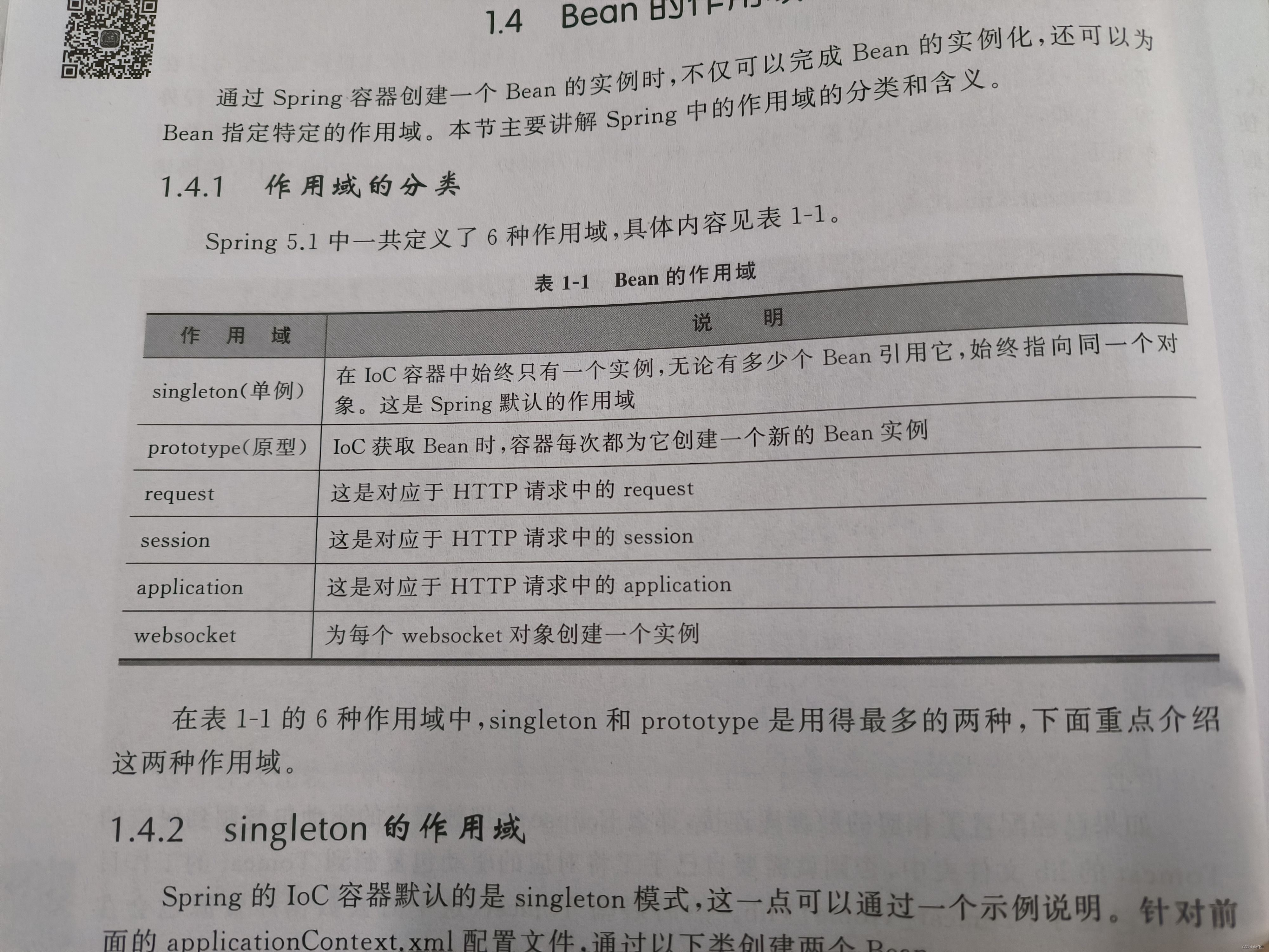 spring框架Bean的作用域?对需要保持会话状态的bean应使用prototype作用域?为啥？